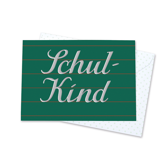 Glückwunschkarte Schulkind von Krima & Isa - Pilzessin.at - zauberhafte Kinderdinge