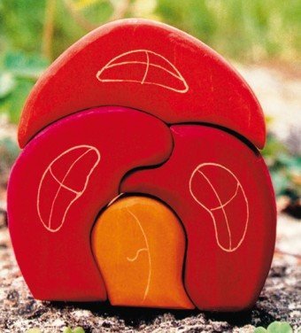 Gnomhäuschen handbemalt aus Lindenholz von Grimm´s - Pilzessin.at - zauberhafte Kinderdinge