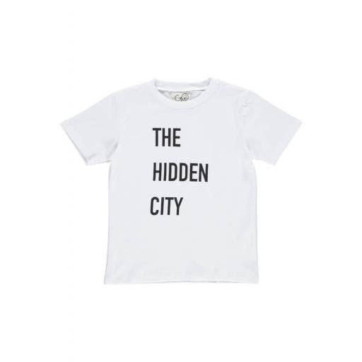 Gro T-Shirt weiß The hidden city - Pilzessin.at - zauberhafte Kinderdinge