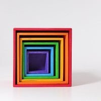 Großer Kistensatz Regenbogen 6 Teile von Grimms - Pilzessin.at - zauberhafte Kinderdinge