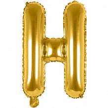 H Folienballon gold Buchstabe - Pilzessin.at - zauberhafte Kinderdinge