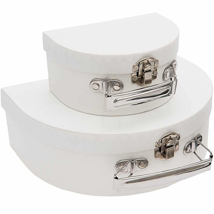 ⋙ halbrunder Koffer | Made by me | in weiß von Rico Design ♥ - Pilzessin.at - zauberhafte Kinderdinge