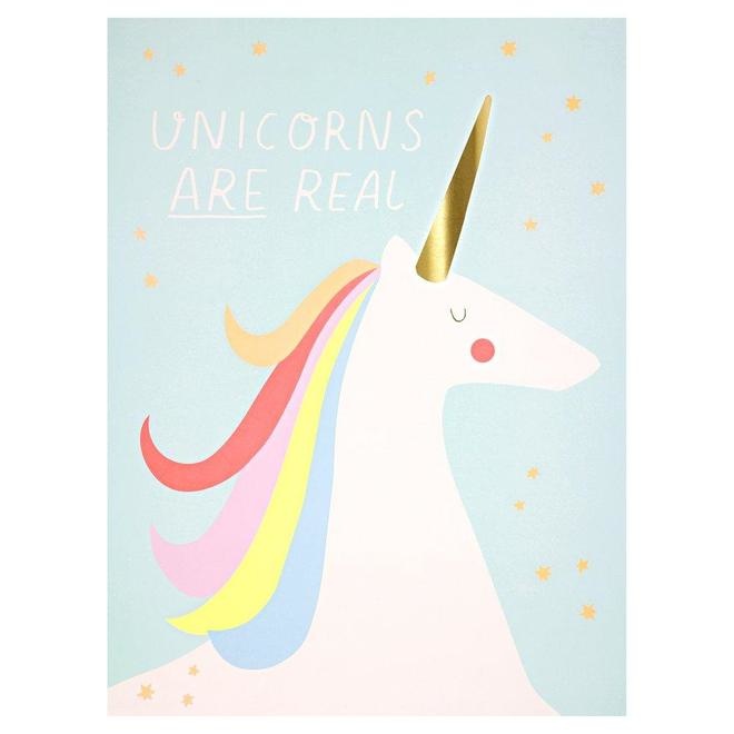Poster Set Einhorn und Regenbogen von Meri Meri