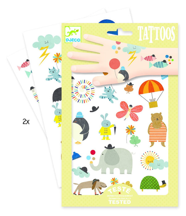 Hübsche kleine Sachen Tattoos von Djeco - Pilzessin.at - zauberhafte Kinderdinge