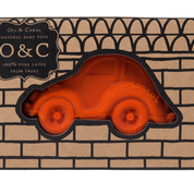Spielauto Carlito orange aus Naturkautschuk von Oli & Carol