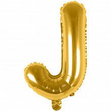 J Folienballon gold Buchstabe - Pilzessin.at - zauberhafte Kinderdinge