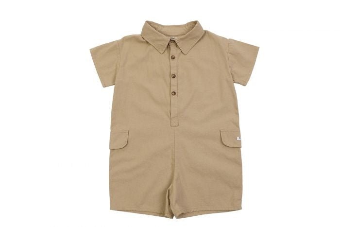 ⋙ Jumpsuit "Aspen" in khaki von Donsje ♡ - Pilzessin.at - zauberhafte Kinderdinge