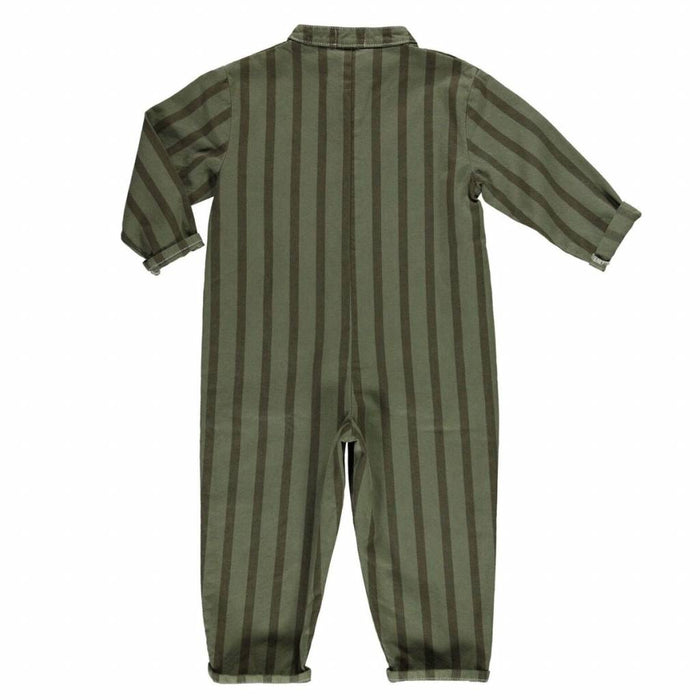 Jumpsuit khaki stripes serge von Piupiuchick bei Pilzessin - Pilzessin.at - zauberhafte Kinderdinge