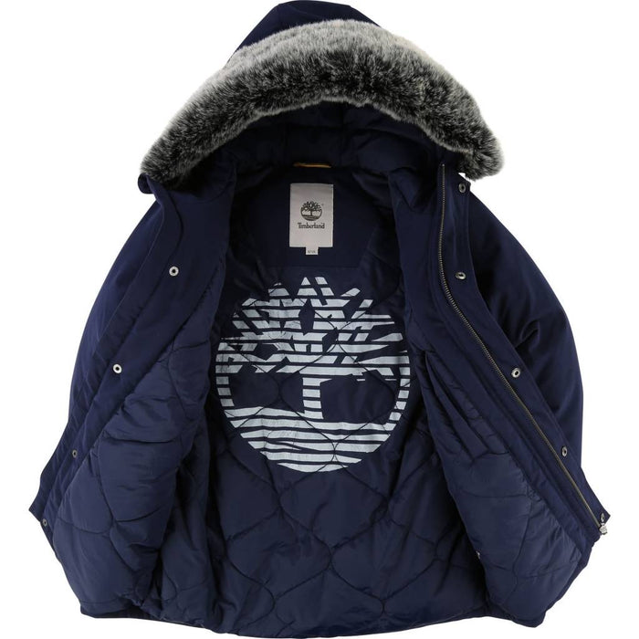 Kapuzenparka mit Kunstfell von Timberland bei Pilzessin - Pilzessin.at - zauberhafte Kinderdinge