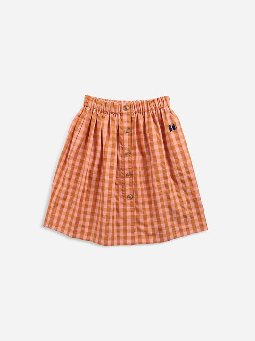 ⋙ karierter Midi Rock "Vichy buttoned woven" von Bobo Choses ♡ - Pilzessin.at - zauberhafte Kinderdinge