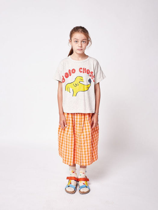 ⋙ karierter Midi Rock "Vichy buttoned woven" von Bobo Choses ♡ - Pilzessin.at - zauberhafte Kinderdinge