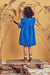 Kleid blau in Oeko Tex - Pilzessin.at - zauberhafte Kinderdinge