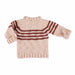 Knitted sweater Pink and brick stripes von Piupiuchick bei Pilzessin - Pilzessin.at - zauberhafte Kinderdinge