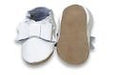 Krabbelschuhe mit Satinschleife von Hobea - Pilzessin.at - zauberhafte Kinderdinge