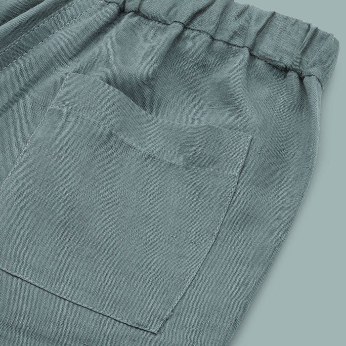 Madison Leinen Shorts in whale blue - Pilzessin.at - zauberhafte Kinderdinge
