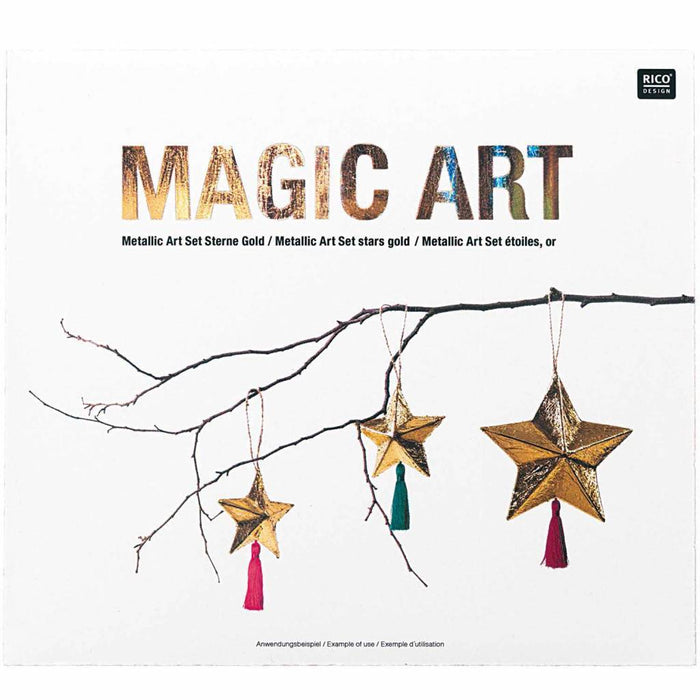 DIY Sterne Set Metallic Art gold von Rico Design