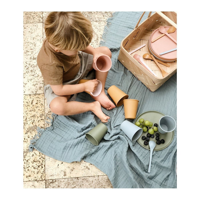 Magda Musselindecke in blau von Liewood - Pilzessin.at - zauberhafte Kinderdinge