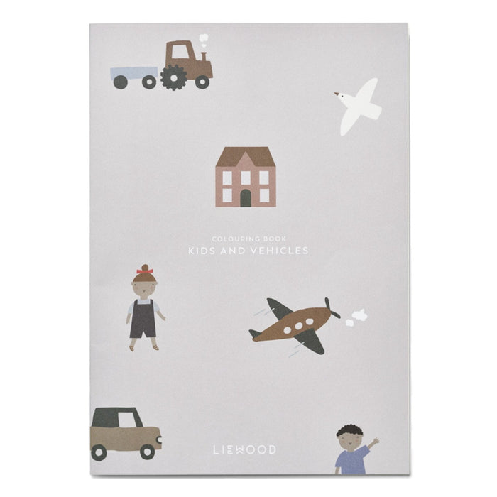 Malbuch Kinder und Fahrzeuge ODELL Colouring book von Liewood - Pilzessin.at - zauberhafte Kinderdinge