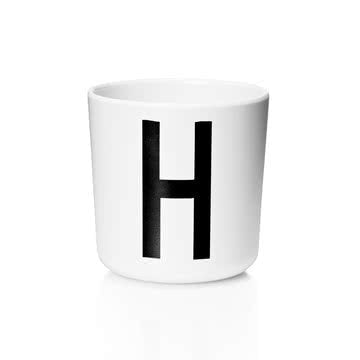 Melaminbecher Buchstabe H von Design Letters - Pilzessin.at - zauberhafte Kinderdinge