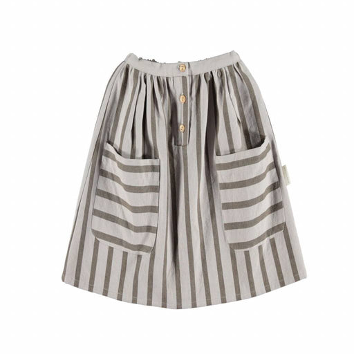 Midi skirt. Grey stripes serge von Piupiuchick bei Pilzessin - Pilzessin.at - zauberhafte Kinderdinge