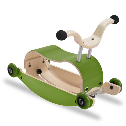 Mini Flip 3 in 1 Lauflernwagen Rutschauto Schaukel grün von Wishbone - Pilzessin.at - zauberhafte Kinderdinge