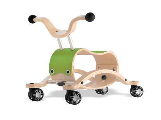 Mini Flip 3 in 1 Lauflernwagen Rutschauto Schaukel grün von Wishbone - Pilzessin.at - zauberhafte Kinderdinge