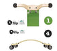 Mini Flip 3 in 1 Lauflernwagen Rutschauto Schaukel grün von Wishbone - Pilzessin.at - zauberhafte Kinderdinge