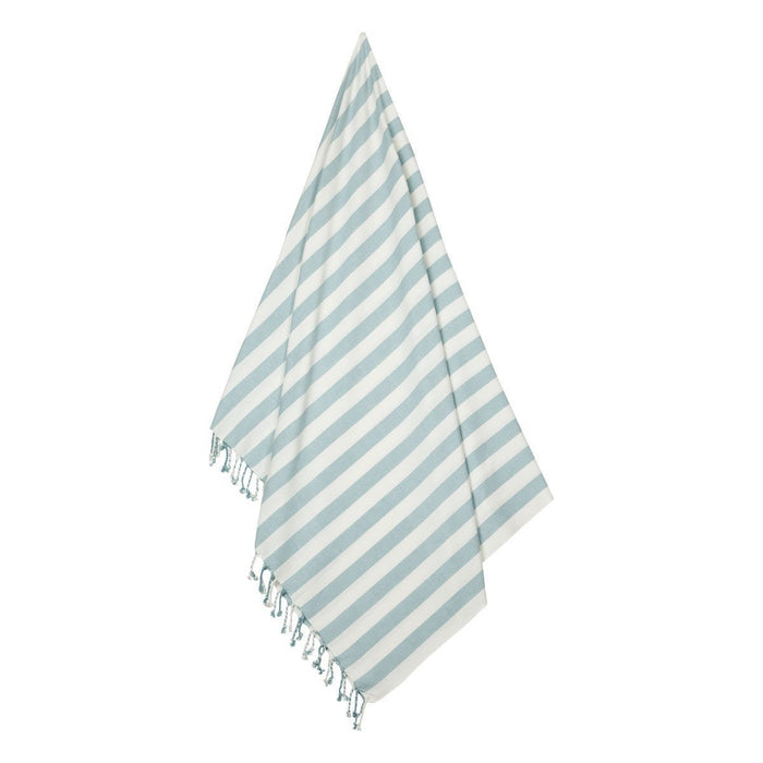 Mona Beach Towel - gestreift Sea blue/creme de la creme - Pilzessin.at - zauberhafte Kinderdinge