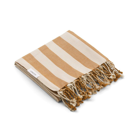 Mona beach towel Y/D stripes Yellow mellow / Creme de la creme - Pilzessin.at - zauberhafte Kinderdinge