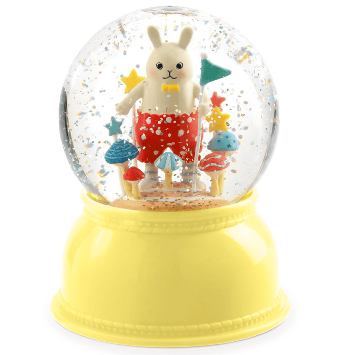 ⋙ Nachtlicht Hase - Schneekugel von Djeco ♥ - Pilzessin.at - zauberhafte Kinderdinge
