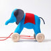⋙ Nachziehtier Elefant Otto in blau von Grimms ♥ - Pilzessin.at