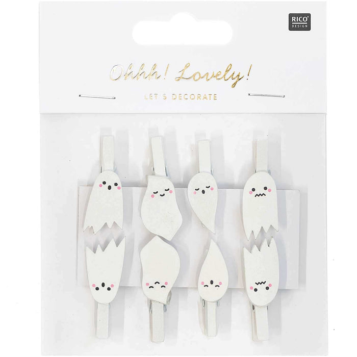 ⋙ Ohhh! Lovely! Holzclips Gespenster von Rico Design ♡ - Pilzessin.at - zauberhafte Kinderdinge