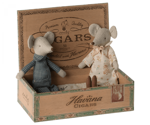 Oma & Opa Maus in Zigarrenbox von Maileg ♡ - Pilzessin.at - zauberhafte Kinderdinge