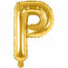 P Folienballon gold Buchstabe - Pilzessin.at - zauberhafte Kinderdinge