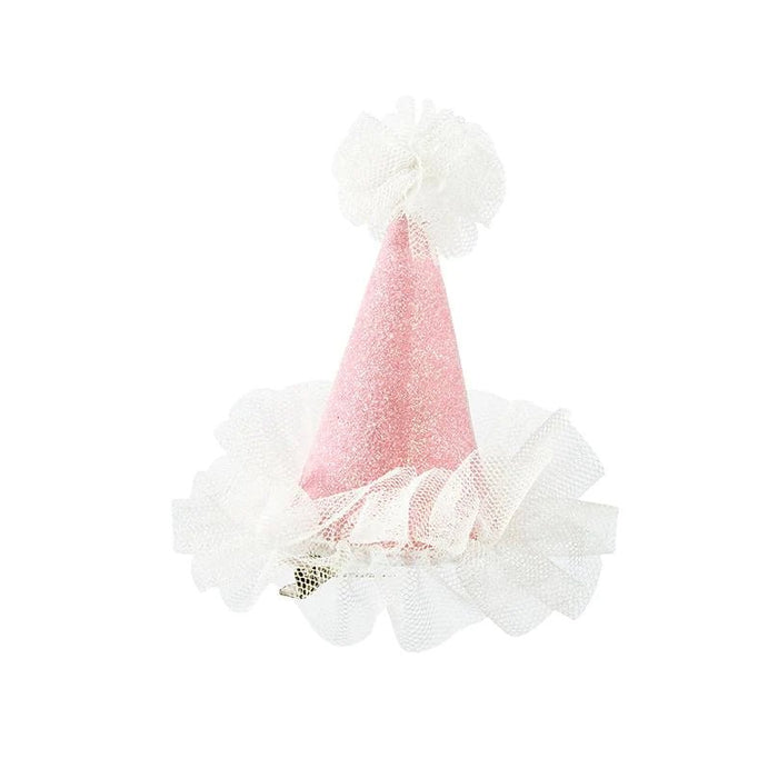 Partyhut Haarclip rosa von Talking Tables - Pilzessin.at
