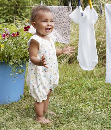 Petit Bateau Duo Baby - Kurzoveralls für Mädchen aus Rippstrick - Pilzessin.at - zauberhafte Kinderdinge