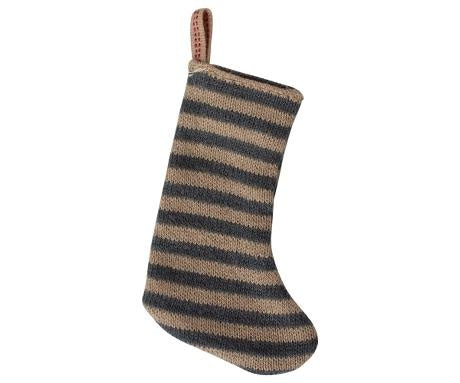 Weihnachtssocke Anhänger petrol sand gestreift von Maileg