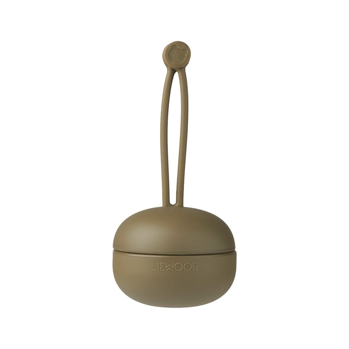 Philip Schnullerbox aus Silikon khaki von Liewood - Pilzessin.at - zauberhafte Kinderdinge