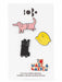 Pins Pack x4 - Pilzessin.at - zauberhafte Kinderdinge