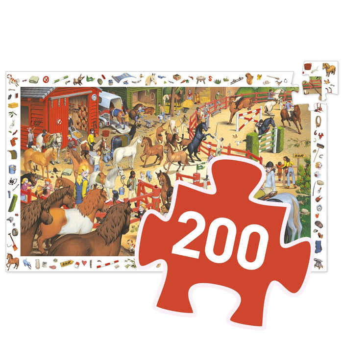 Puzzle Reitsport 200 Teile - Pilzessin.at - zauberhafte Kinderdinge