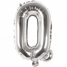 Q Folienballon silber Buchstabe - Pilzessin.at - zauberhafte Kinderdinge