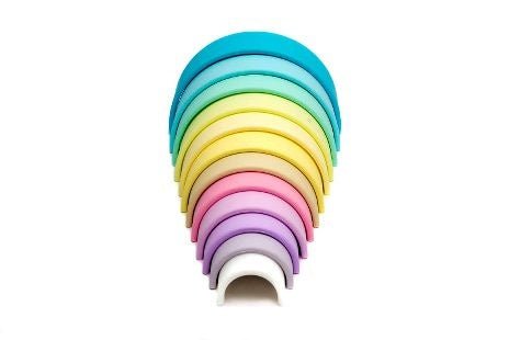 ⋙ Regenbogen Bausteine Pastell von dëna - Pilzessin.at - zauberhafte Kinderdinge
