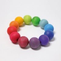 Regenbogen Perlenring - Pilzessin.at - zauberhafte Kinderdinge