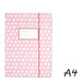 Sammelmappe Blümchen Rosa A4 von Krima & Isa - Pilzessin.at - zauberhafte Kinderdinge