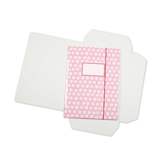 Sammelmappe Blümchen Rosa A4 von Krima & Isa - Pilzessin.at - zauberhafte Kinderdinge