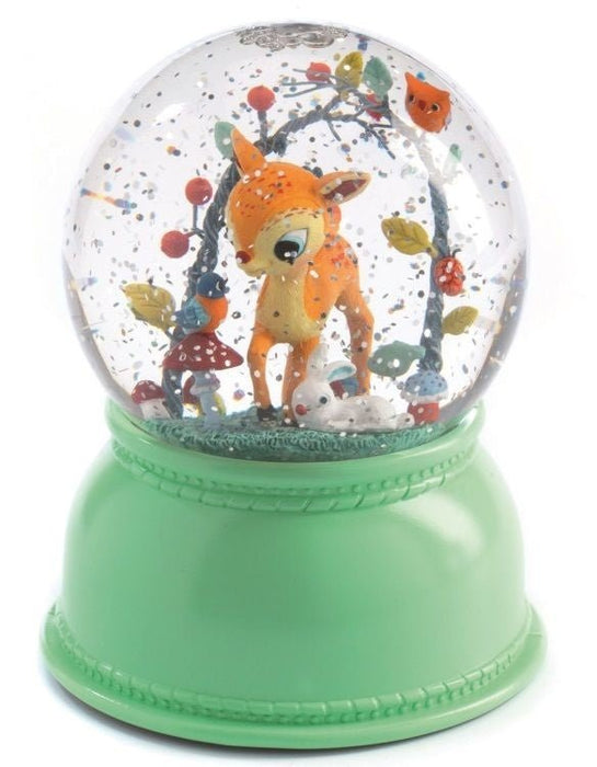 Schneekugel Nachtlicht Rehkitz von Djeco - Pilzessin.at - zauberhafte Kinderdinge