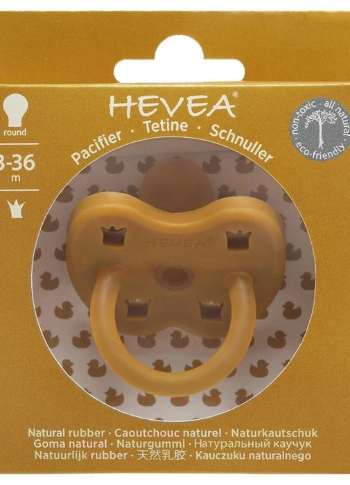 Schnuller Turmeric Krone rund aus Naturkautschuk von Hevea für ab 3 Monaten - Pilzessin.at - zauberhafte Kinderdinge