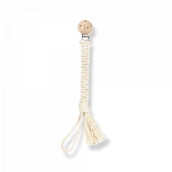 ⋙ Schnullerkette in beige von 1+ in the family ♥ - Pilzessin.at - zauberhafte Kinderdinge