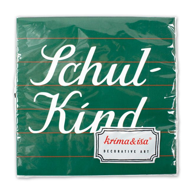 Servietten "Schulkind" von Krima & Isa - Pilzessin.at - zauberhafte Kinderdinge