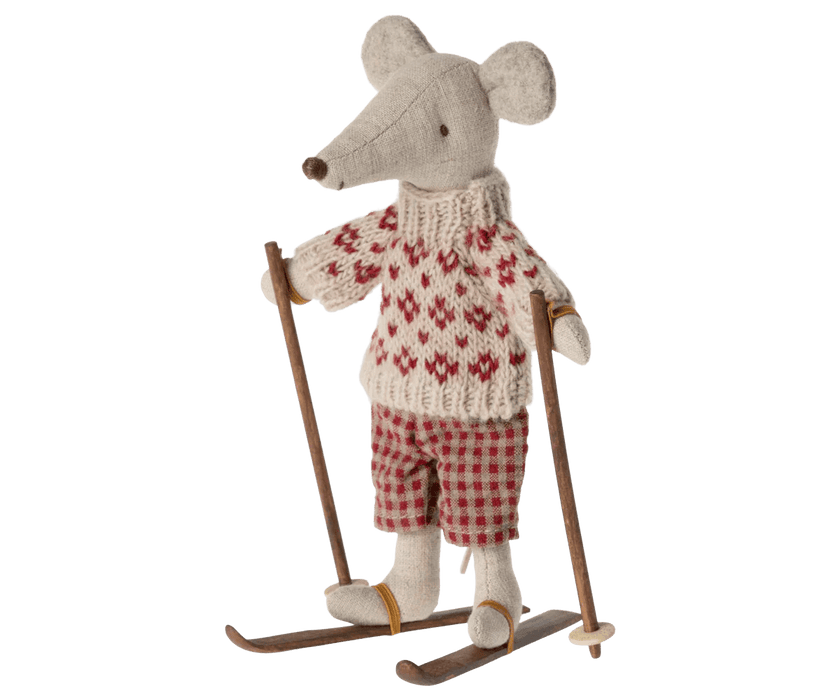 ⋙ Ski und Skistöcke | Mama & Papa Maus von Maileg ♡ - Pilzessin.at - zauberhafte Kinderdinge